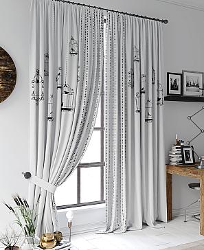 Комплект штор «Ронифрис (серый)» | фото 3
