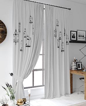 Комплект штор «Ронифрис (светло-серый)» | фото 3