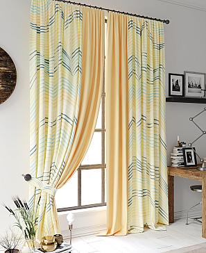 Комплект штор «Фрунквер» желтого цвета