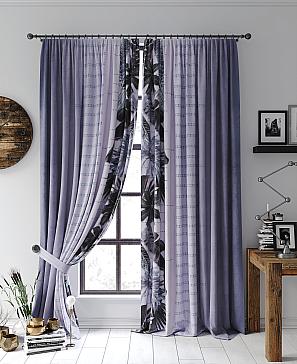Комплект штор «Ференвирс» фиолетового цвета