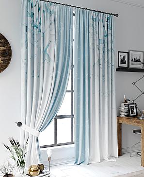 Комплект штор  «Лиронефис» голубого цвета