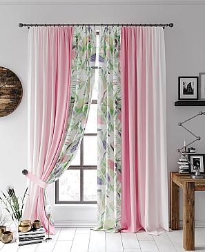 Комплект штор «Кенкрис» розового цвета
