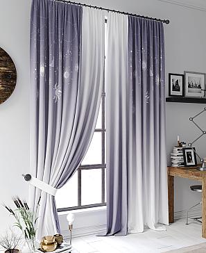 Комплект штор «Старисет (фиолетово-серый)» | фото 3