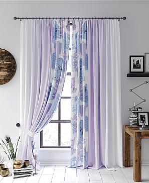 Комплект штор «Лирфирс» фиолетового цвета