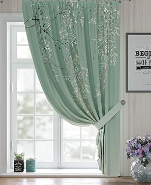 Портьера «Ригнерсис» мятного цвета