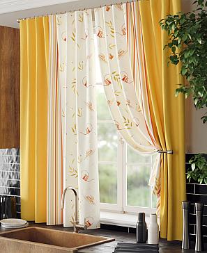 Комплект штор «Кронквирс» оранжевого цвета