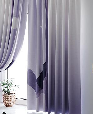 Комплект штор «Лиримерс» фиолетового цвета