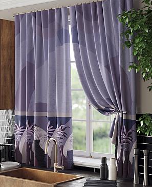 Комплект штор «Ромлифенс» фиолетового цвета