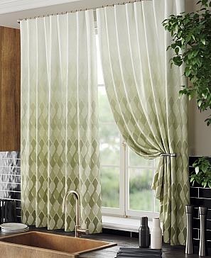 Комплект штор «Дилеринс» зеленого цвета