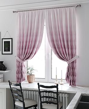 Комплект штор «Дилеринс» розового цвета