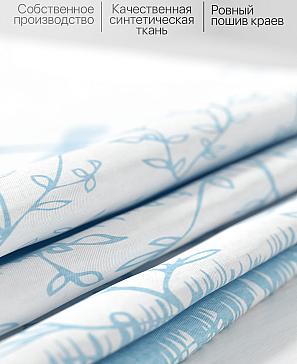 Комплект штор «Френквирс» голубого цвета