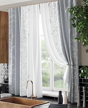 Комплект штор «Френквирс» серого цвета