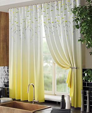 Комплект штор «Миртинерс» желтого цвета