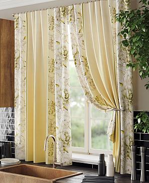 Комплект штор «Лориквенс» желтого цвета