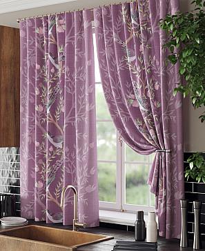 Комплект штор «Сенеквирс» фиолетового цвета