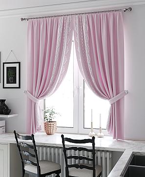 Комплект штор «Фиримелир» розового цвета