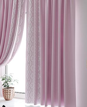 Комплект штор «Фиримелир» розового цвета