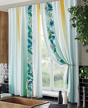 Комплект штор «Сенкриверс» бирюзового цвета