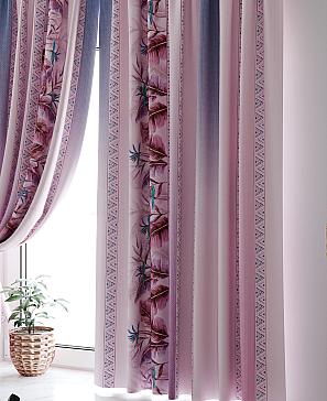 Комплект штор «Сенкриверс» розового цвета