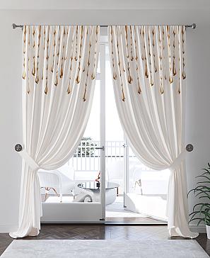 Комплект штор «Фенкерис» молочного цвета