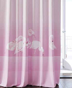 Комплект штор «Лофирент» розового цвета