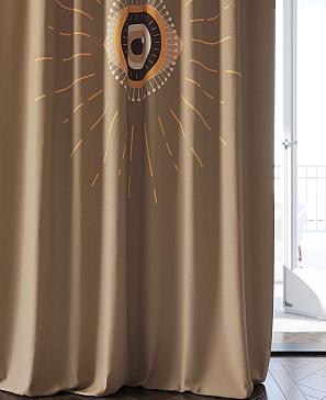 Комплект штор «Фирилиос» коричневого цвета