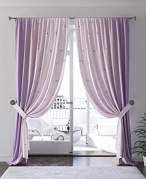 Комплект штор «Фекронис» фиолетового цвета