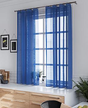 Комплект штор «Шеврин» синего цвета