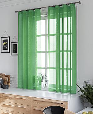 Комплект штор «Шеврин» зеленого цвета