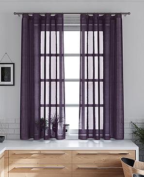 Комплект штор «Шеврин» фиолетового цвета