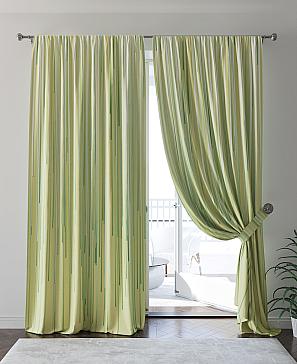 Комплект штор «Монвиренс» зеленого цвета