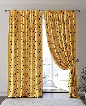 Комплект штор «Лириомент» желтого цвета