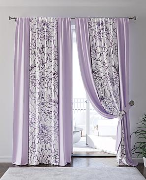 Комплект штор «Лирифенсис» сиреневого цвета