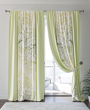 Комплект штор «Лирифенсис» салатового цвета