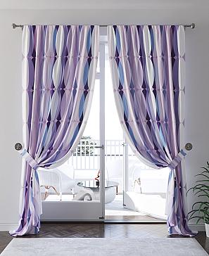 Комплект штор «Фениокирс» фиолетового цвета