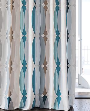 Комплект штор «Фениокирс (бежево-бирюзовый)» | фото 3