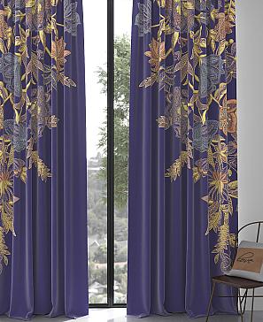 Комплект штор «Дирионс» фиолетового цвета