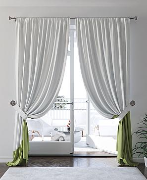 Комплект штор «Ритмиорис» зеленого цвета