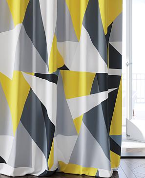 Комплект штор «Оримент (серо-желтый)» | фото 3