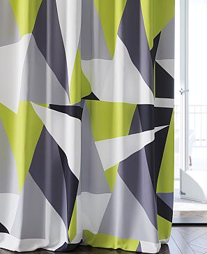 Комплект штор «Оримент» серо-зеленого цвета