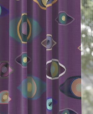 Комплект штор «Рентвирес» фиолетового цвета