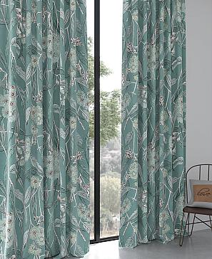 Комплект штор «Рифлиркон (бирюза)» | фото 3