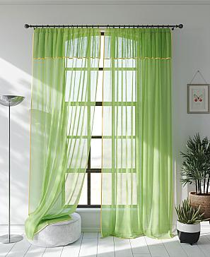 Комплект штор «Джулионс» зеленого цвета