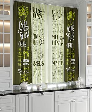 Комплект штор «Лимброни (оливковый)»