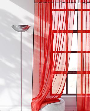 Комплект штор «Ланбика» красного цвета