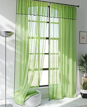 Комплект штор «Ланбика» зеленого цвета