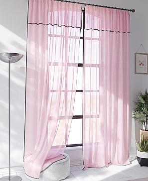 Комплект штор «Ланбика» розового цвета