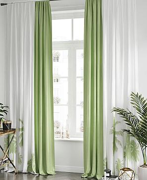 Комплект штор «Палменс» светло-зеленого цвета