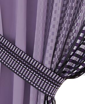 Комплект штор «Фирикрос» фиолетового цвета