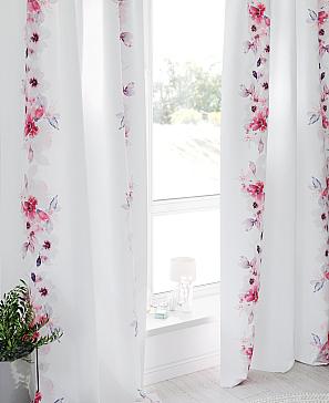 Комплект штор «Минифлокс» малинового цвета
